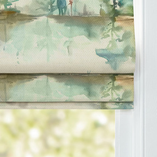 Animal Green M2M - Wilderness Printed Cotton Made to Measure Roman Blinds Default Voyage Maison