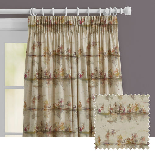 Animal Purple M2M - Wilderness Printed Made to Measure Curtains Plum Voyage Maison