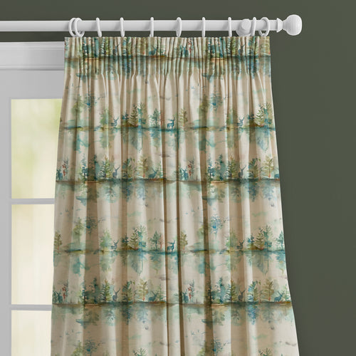 Animal Green M2M - Wilderness Printed Made to Measure Curtains Topaz Voyage Maison