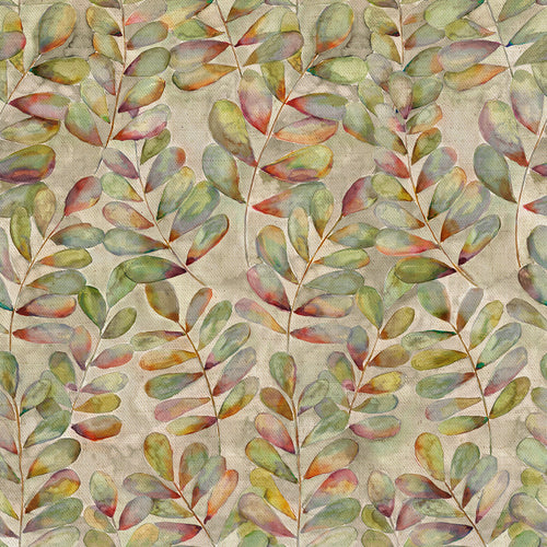 Floral Green Fabric - Willowsmere Printed Cotton Fabric (By The Metre) Coral Voyage Maison