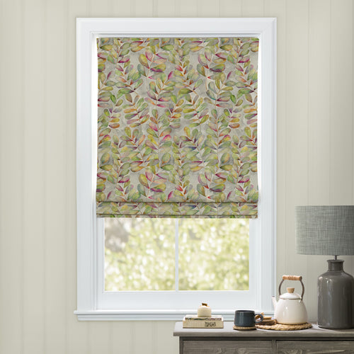 Floral Green M2M - Willowsmere Printed Cotton Made to Measure Roman Blinds Lilac Voyage Maison