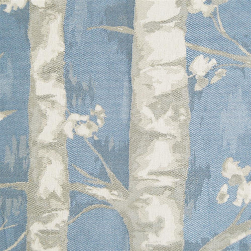 Floral Blue Fabric - Windermere Woven Jacquard Fabric (By The Metre) Bluebell Voyage Maison