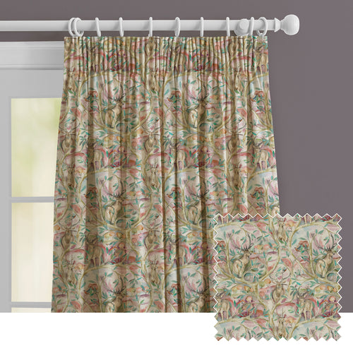 Animal Multi M2M - Winlater Printed Made to Measure Curtains Russett Voyage Maison