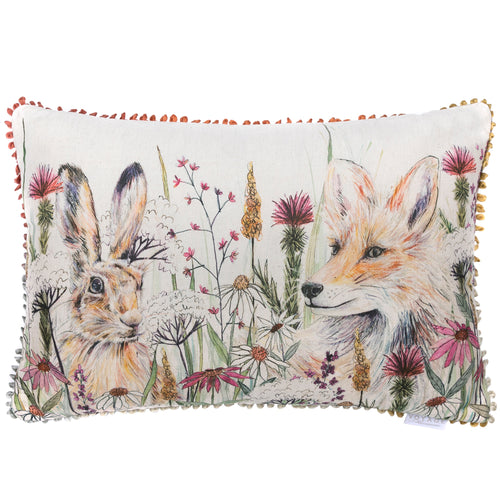 Voyage Maison Winnie Hare Printed Feather Cushion in Linen