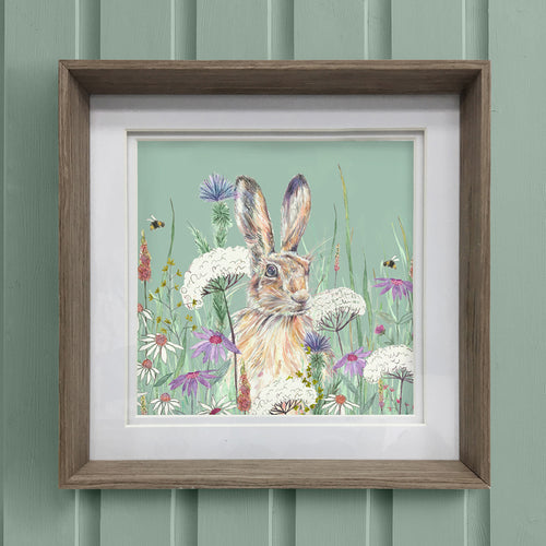 Animal Green Wall Art - Winnie Verde Framed Print Nut Voyage Maison