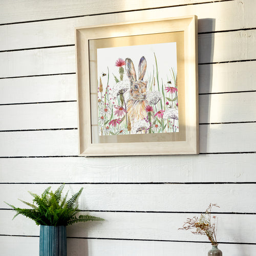 Animal Pink Wall Art - Winnie  Framed Print Birch Voyage Maison