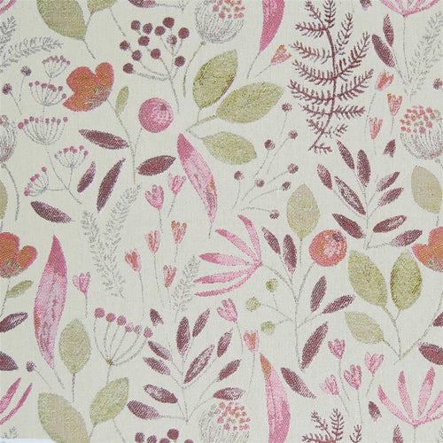 Floral Pink Fabric - Winslow Woven Jacquard Fabric (By The Metre) Summer Voyage Maison