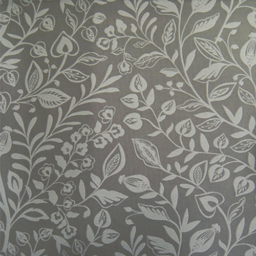 Floral Grey Fabric - Wisley Printed Woven Fabric (By The Metre) Clay Voyage Maison