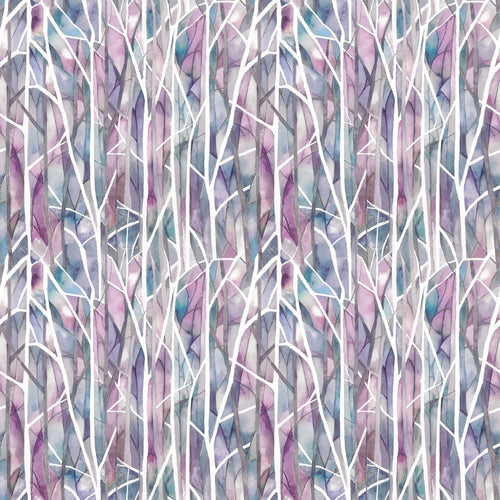 Floral Purple Fabric - Woodbury Printed Cotton Fabric (By The Metre) Loganberry Voyage Maison