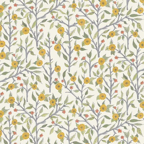 Floral Yellow M2M - Yamuna Printed Cotton Made to Measure Roman Blinds Sunflower Voyage Maison