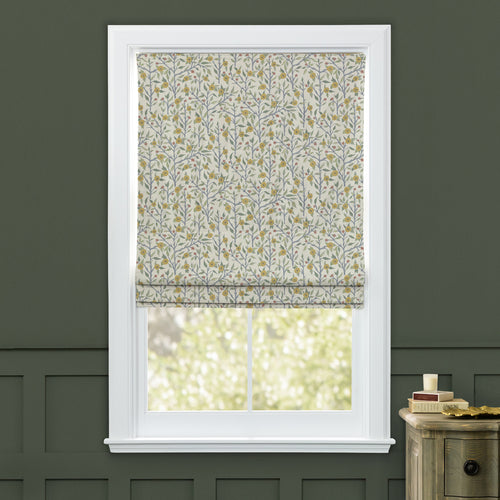 Floral Yellow M2M - Yamuna Printed Cotton Made to Measure Roman Blinds Sunflower Voyage Maison
