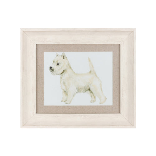 Westie Dog Framed Print Birch (A-Grade)